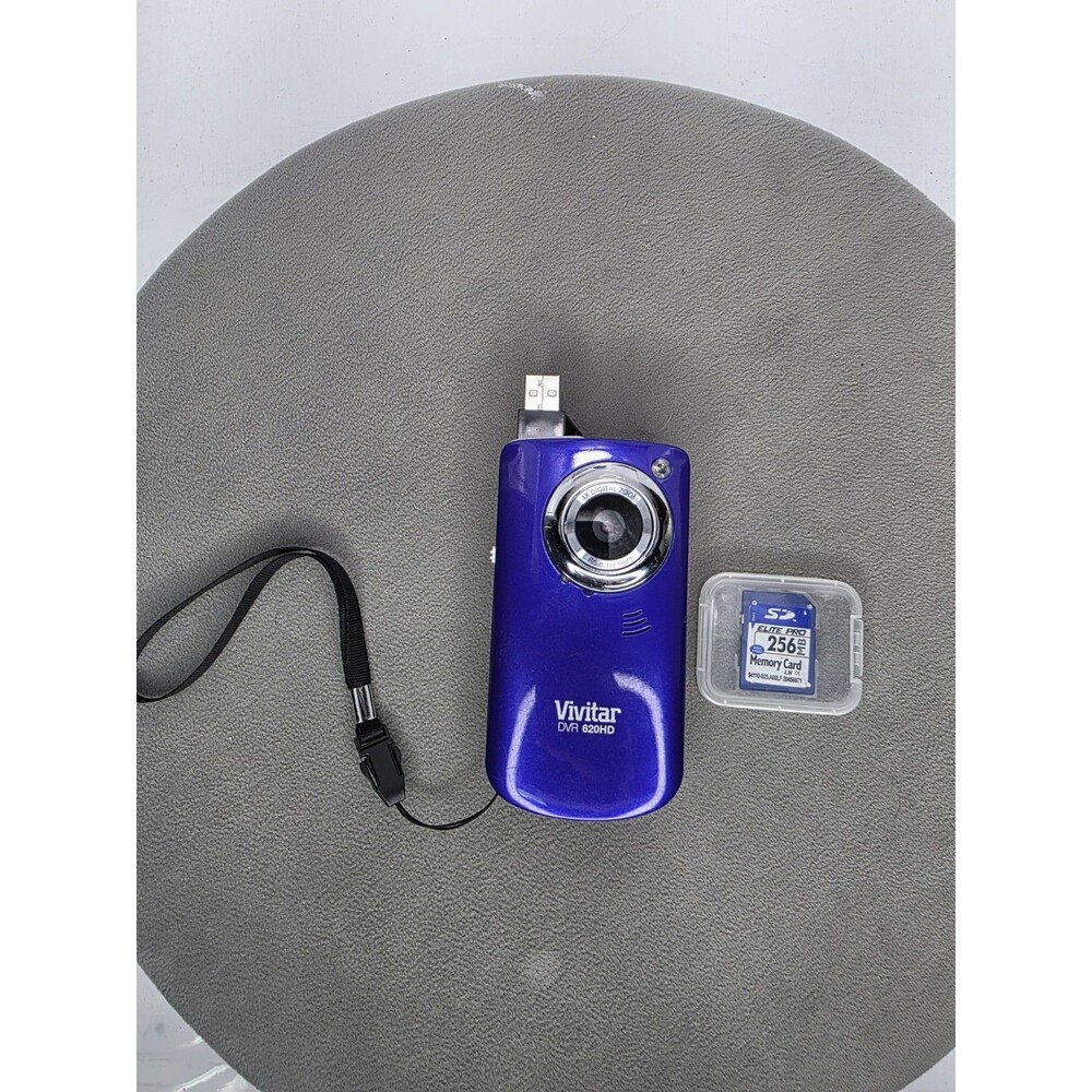 Vivitar DVR-620HD Compact Digital Video Recorder Red Tested With 256GB SD Card